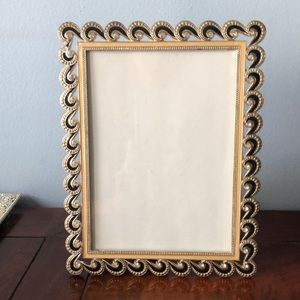 Metal and enamel picture frame